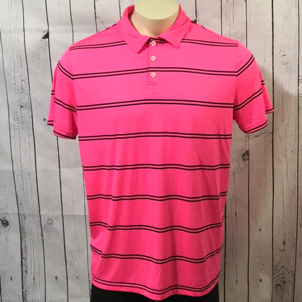 Urban Pipeline bright neon pink golf polo shirt